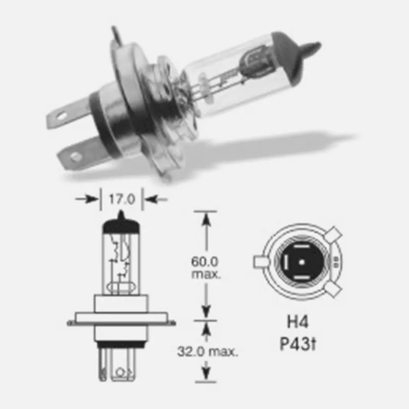LUCAS 12V 60/55W P43t H4 sijalice