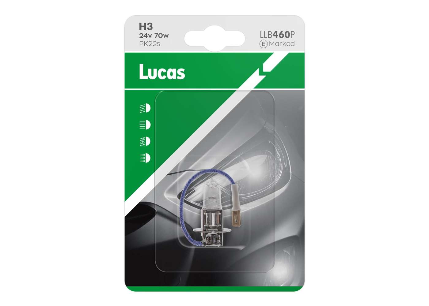 LUCAS 24V 70W PK22s H3 BLISTER sijalice