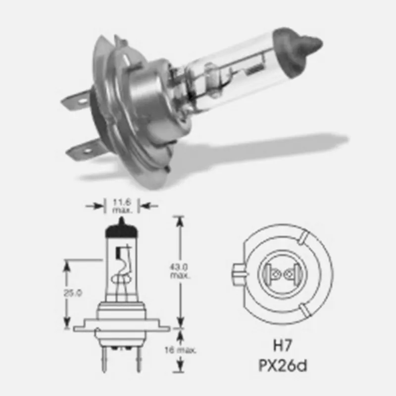 LUCAS 24V 70W PX26d H7 sijalice