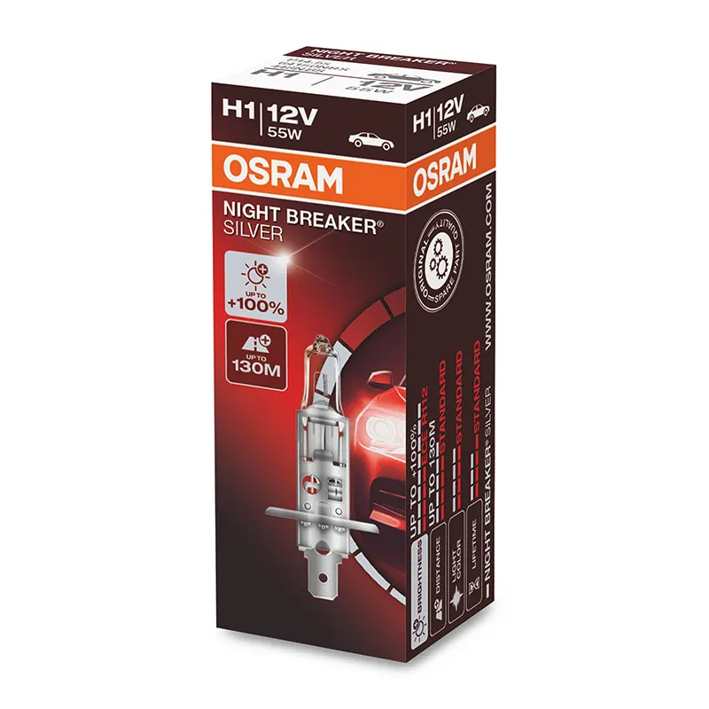 OSRAM 12V 55W P14,5s H1 NIGHT BREAKER® SILVER sijalice