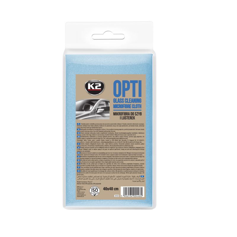 K2 MICRO-FIBRE  OPTI for windows and mirrors 40x40 blue