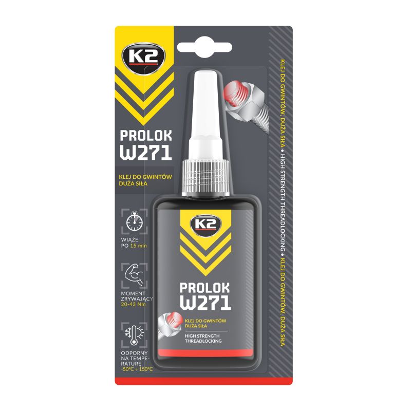 K2 HIGH STRENGTH THREADLOCK 50ML