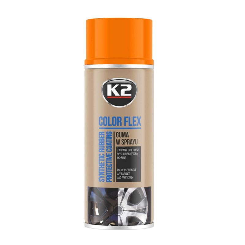K2 COLOR FLEX rubber spray orange 