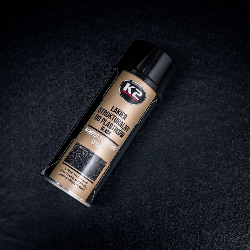 K2 Black bumper structure spray  400ml